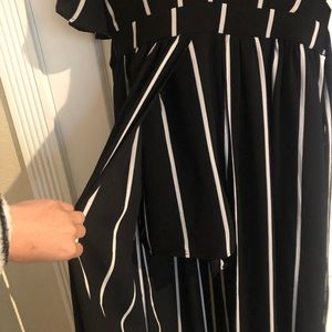 Chic Striped  Maxi Romper